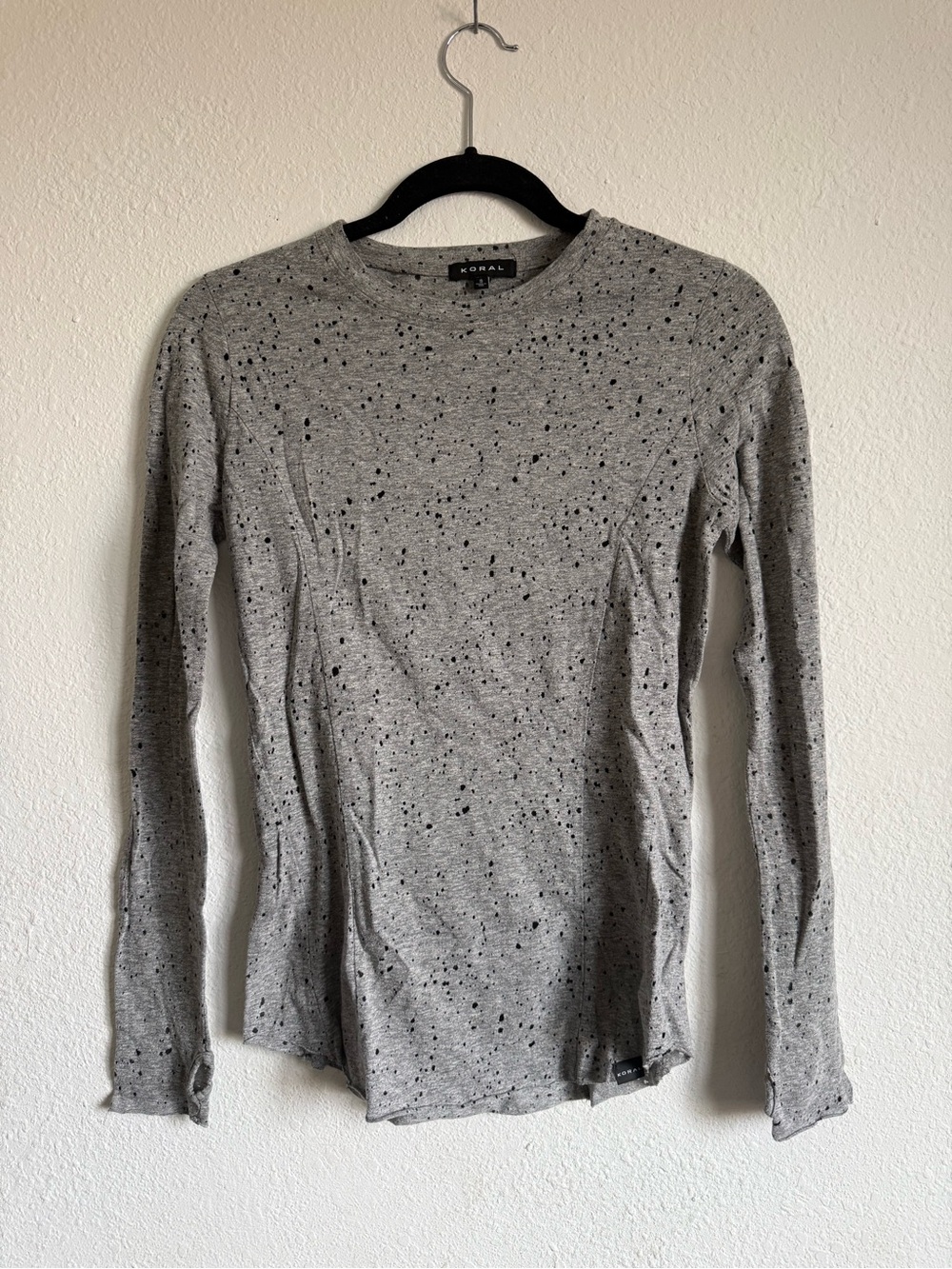 Koral Gray Speckled long sleeved T-shirt